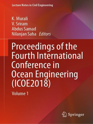 cover image of Proceedings of the Fourth International Conference in Ocean Engineering (ICOE2018)